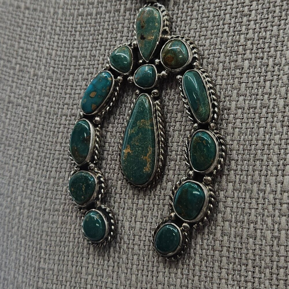 Sterling Silver Turquoise squash Blossom